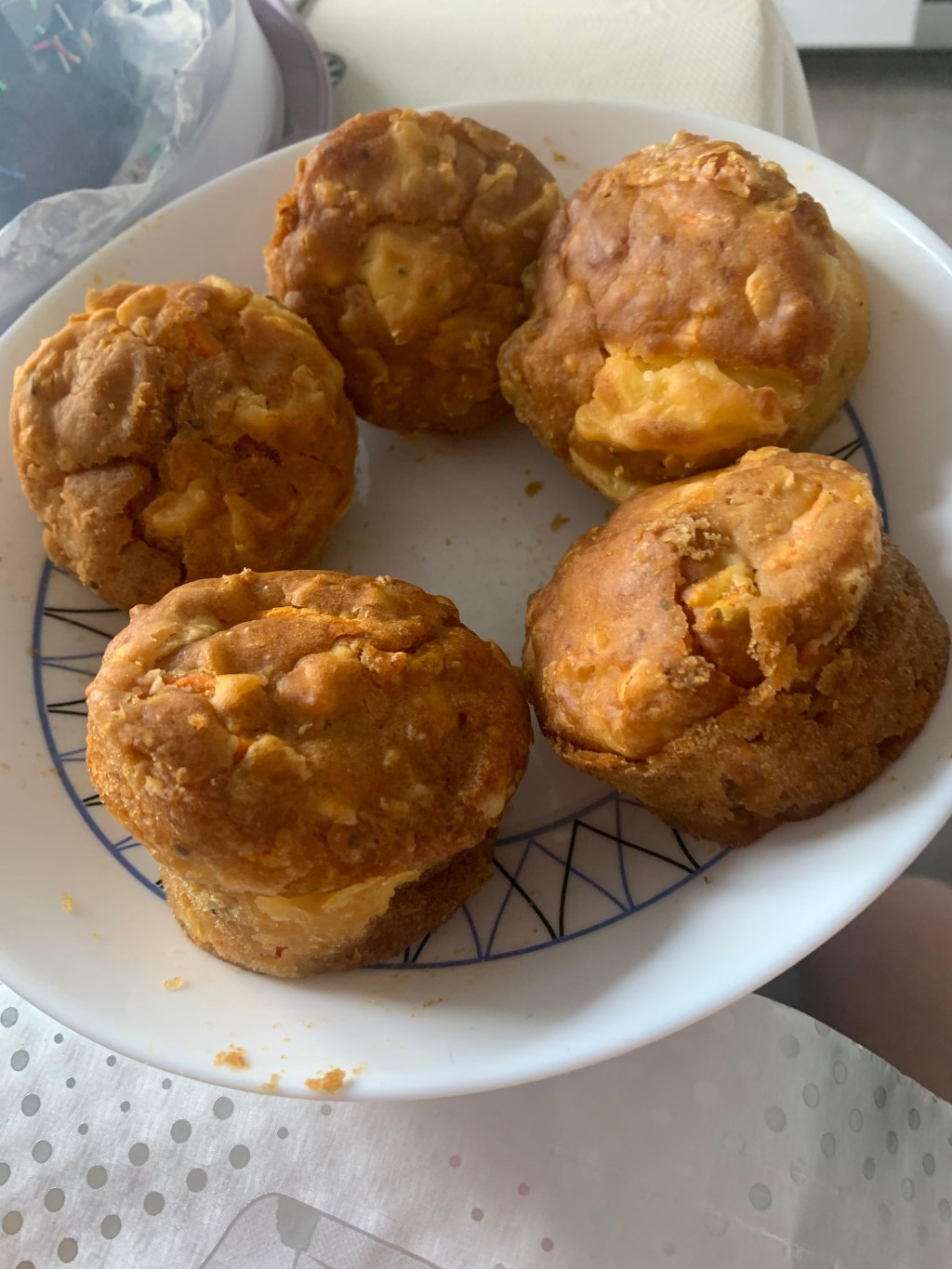 Fluffy veggie muffins – version with added&nbsp;egg